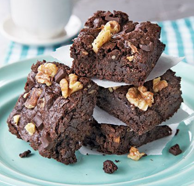 Brownie Com Nozes e Pedaços de Chocolate