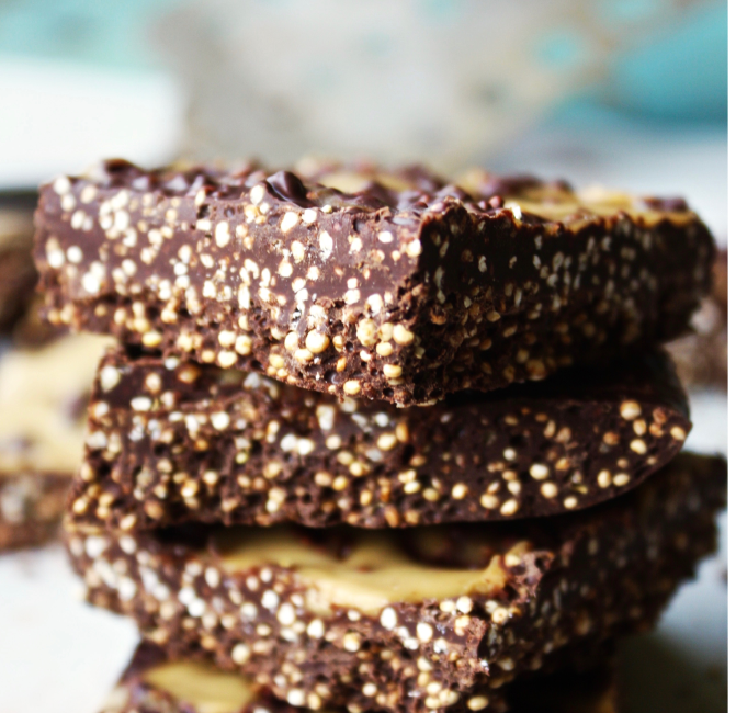 Crunch de Quinoa com Chocolate