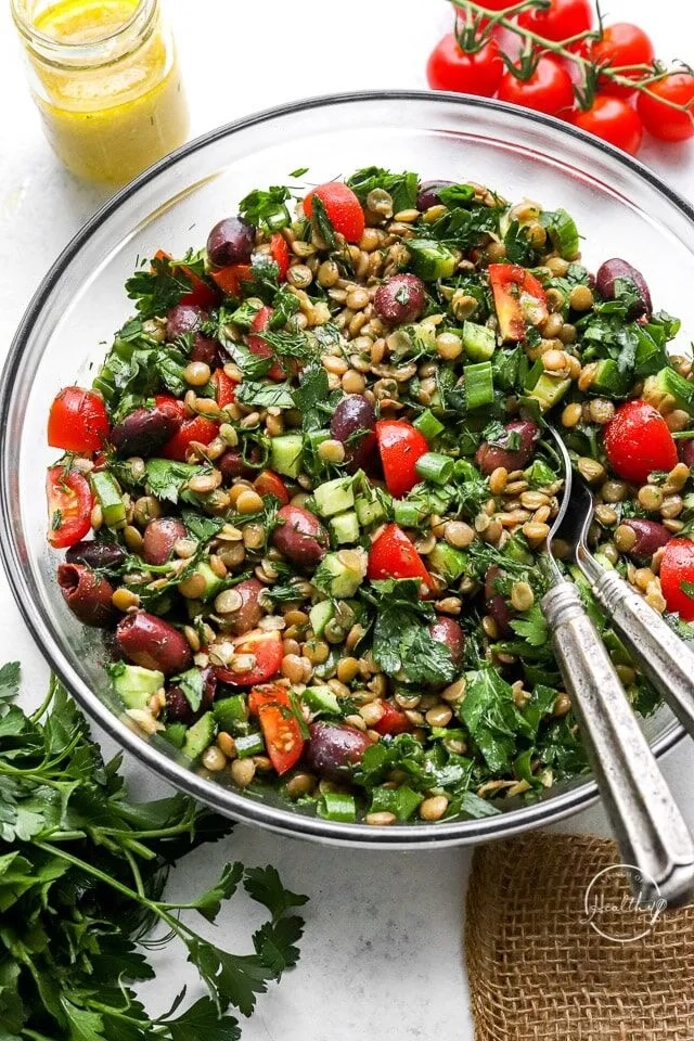 Salada de Lentilha com Vinagrete de Mostarda